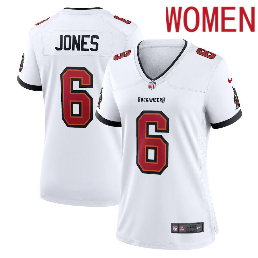 Women Tampa Bay Buccaneers #6 Julio Jones Nike White Player Game NFL Jersey